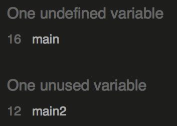 JSHint errors.
