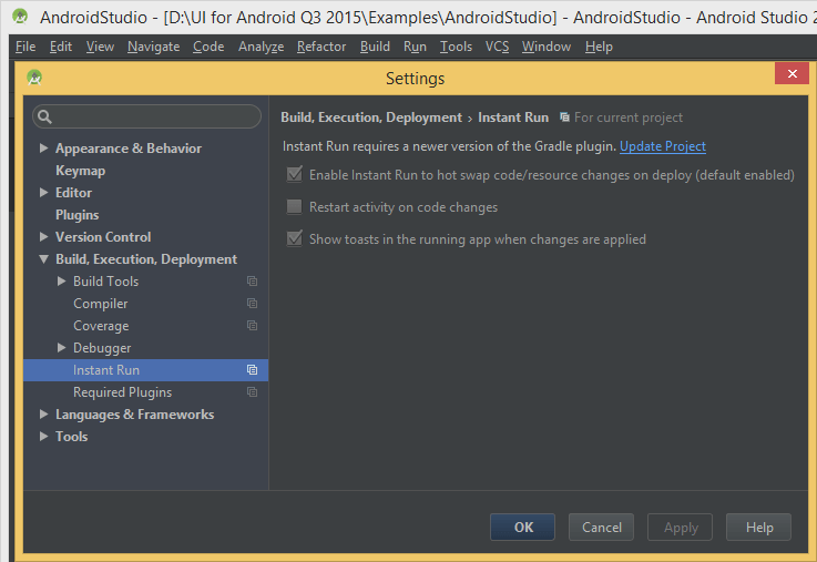 android-studio-instant-run android-studio-instant-run