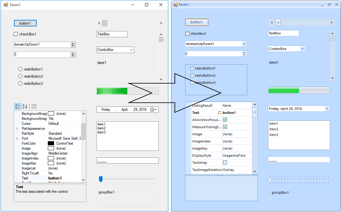 Conversion to Telerik UI for WinForms