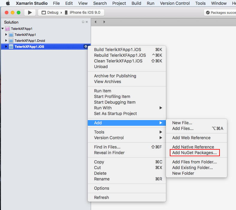 nuget-xamarin-studio-add-packages