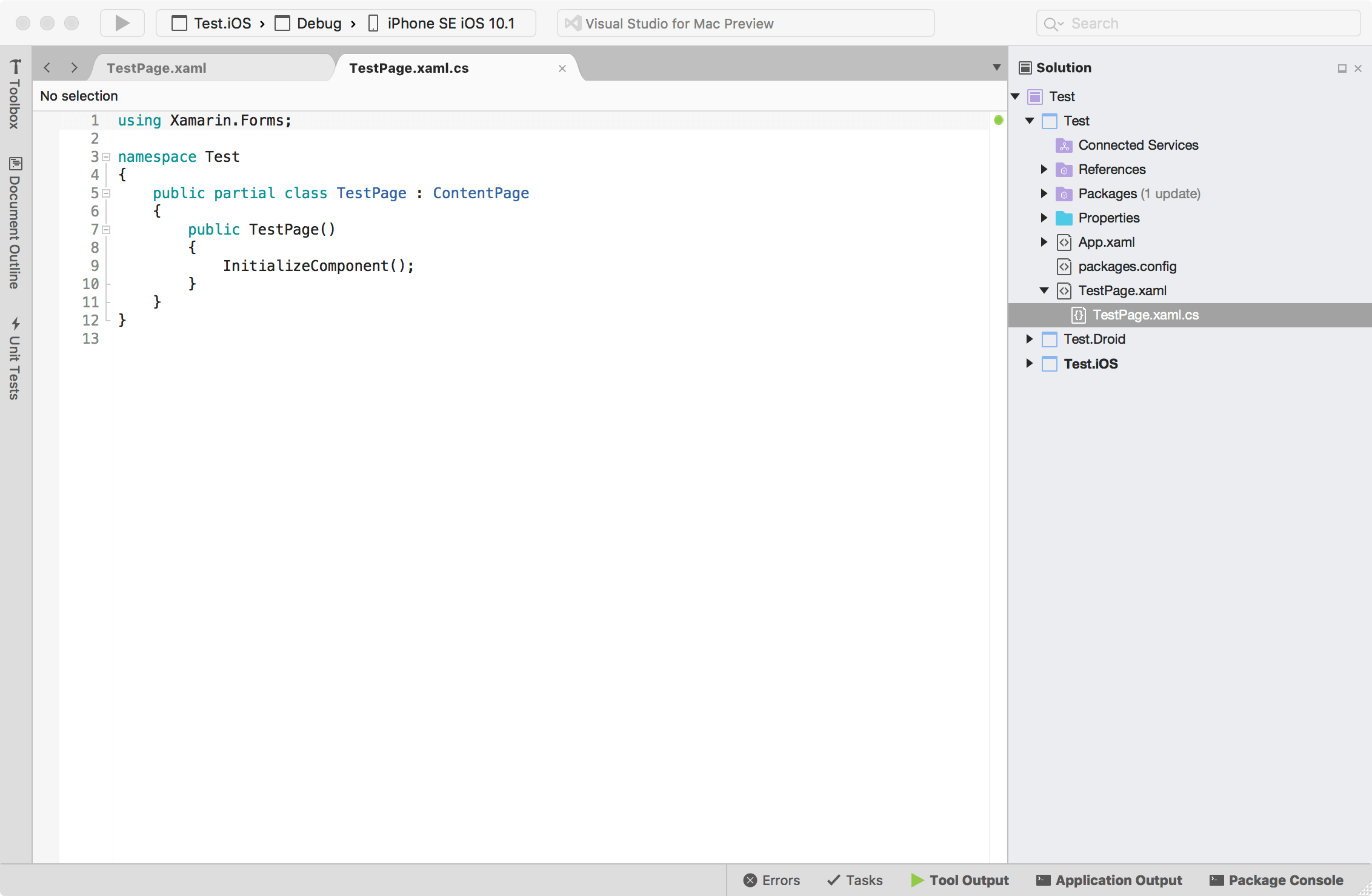 visualstudio-for-mac-telerik-projectview