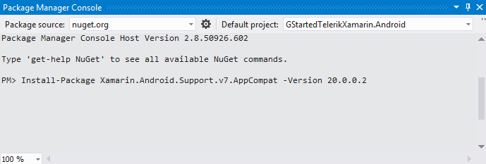Package-Manager-Console-AppCompat-NuGet-Xamarin Package-Manager-Console-AppCompat-NuGet-Xamarin