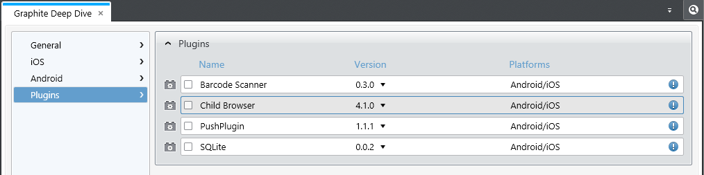 Project Properties Plugins