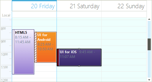 Precise Appointment Position for RadScheduler by Telerik