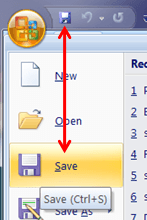 Saving in Microsoft Word