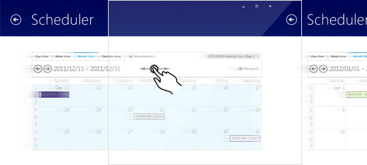 Multi-touch support for Rad Scheduler for Windows Forms