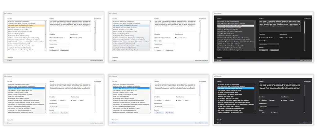 SDK: Theming of MS Controls