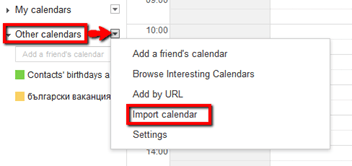 Start Google Calendar