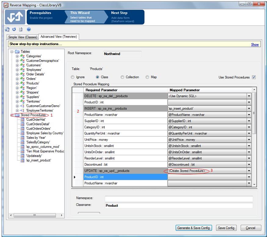 Using Stored Procedures for CRUD with Telerik OpenAccess ORM