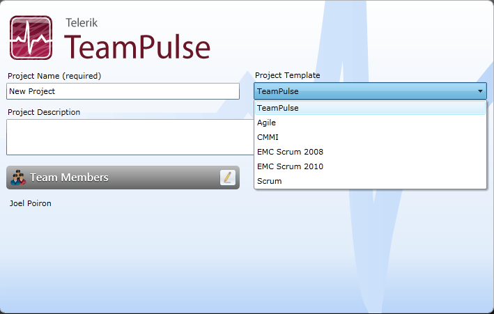 TeamPulse Project Templates