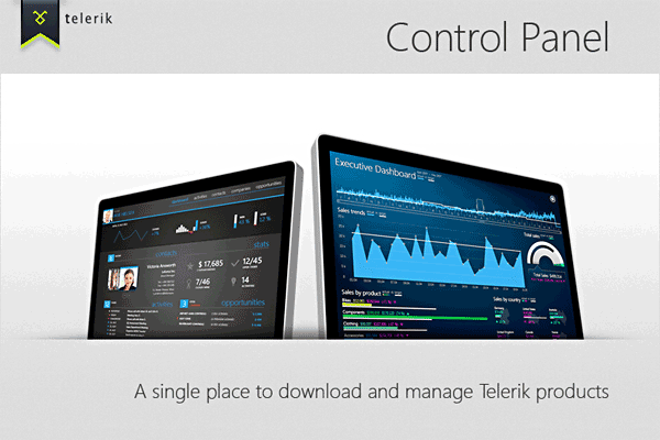 Telerik Control Panel (Start Screen)