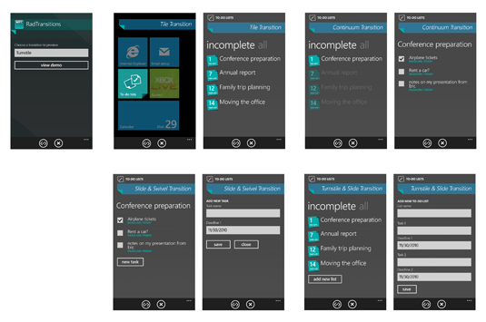 ToDo application design for WP7