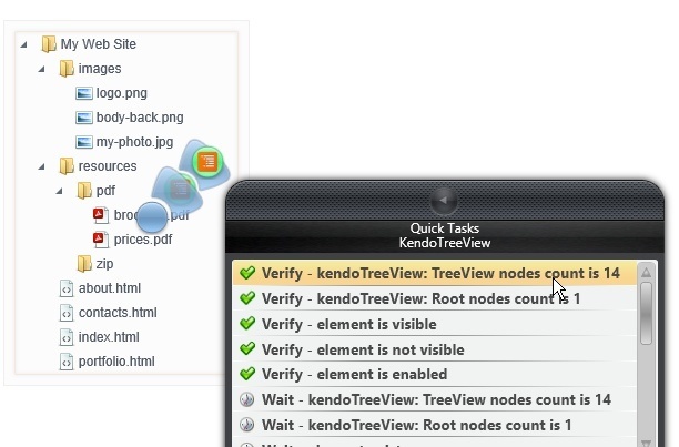 Kendo UI TreeView translator for quick validation