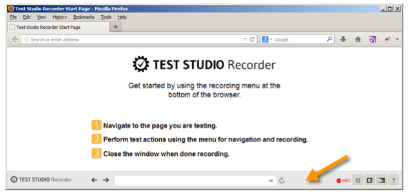 Recording Toolbar