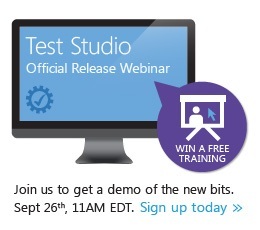 R2 2012 Test Studio Release Webinar