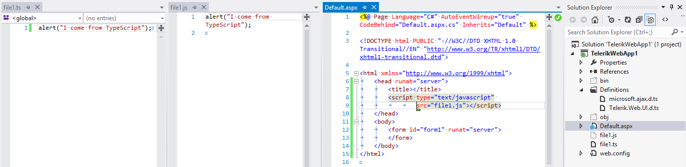 typescript-use-ts-file-in-page How to reference JavaScript files generated from TypeScript files in your pages