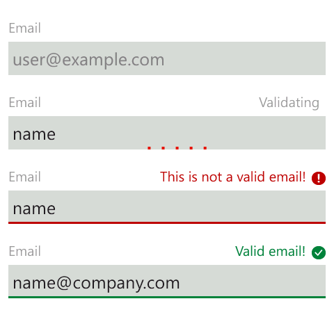 Validation States