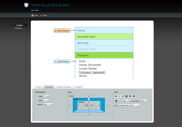 Visual Style Builder