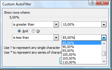 ExcelCustomAutoFilter