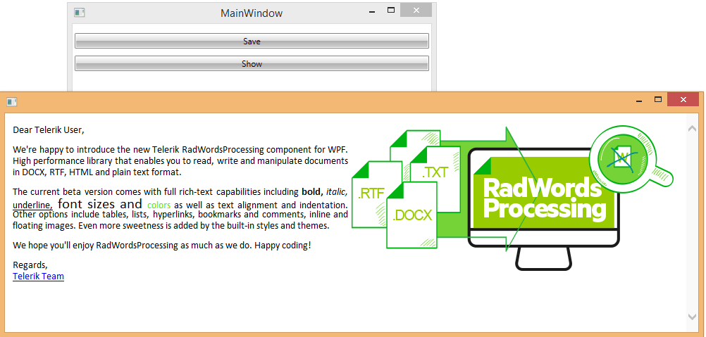 RadWordsProcessing Email Generator