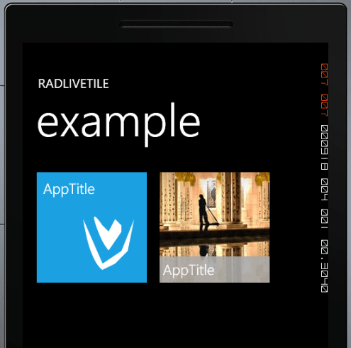 RadLiveTile Result!