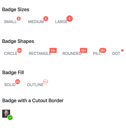 Badge Appearance