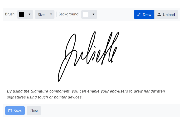 Signature Component