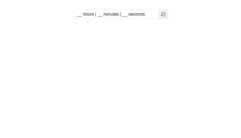 TimeDurationPicker Overview
