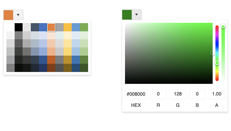 KendoReact ColorPicker Component - New Design KendoReact ColorPicker Component - New Design