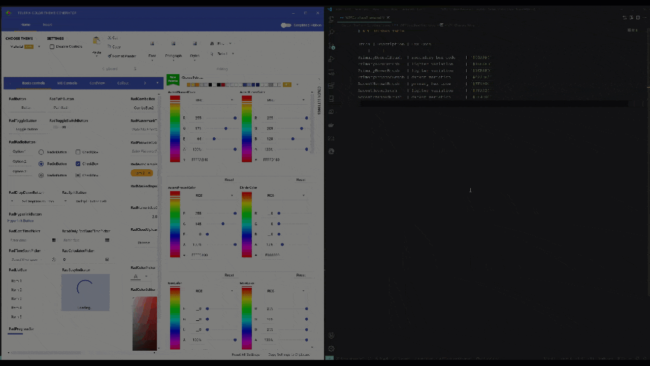 Create WPF Base Theme Animation Figure 3 - Create Telerik UI Base Theme Walk-through