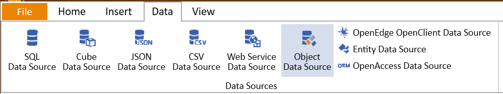 The Standalone Designer Data Tab