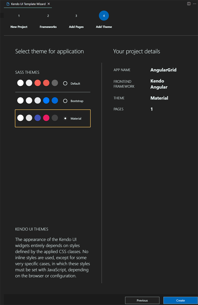 Select Material Base Theme Figure 8 - Select Material Base Theme
