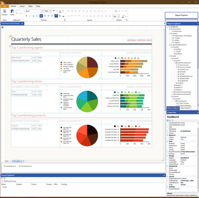 The Standalone Report Explorer UI The Standalone Report Explorer UI