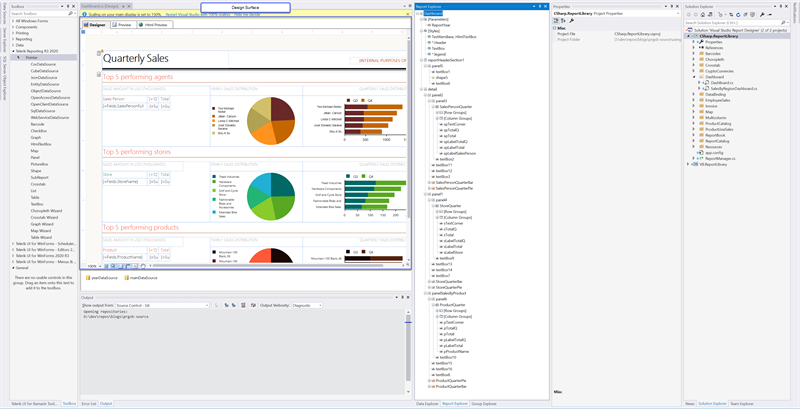 Visual Studio Design Surface UI Visual Studio Design Surface UI