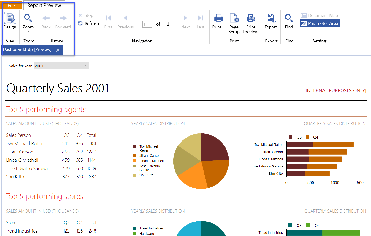 Standalone Report Designer View Mode Toggle Button