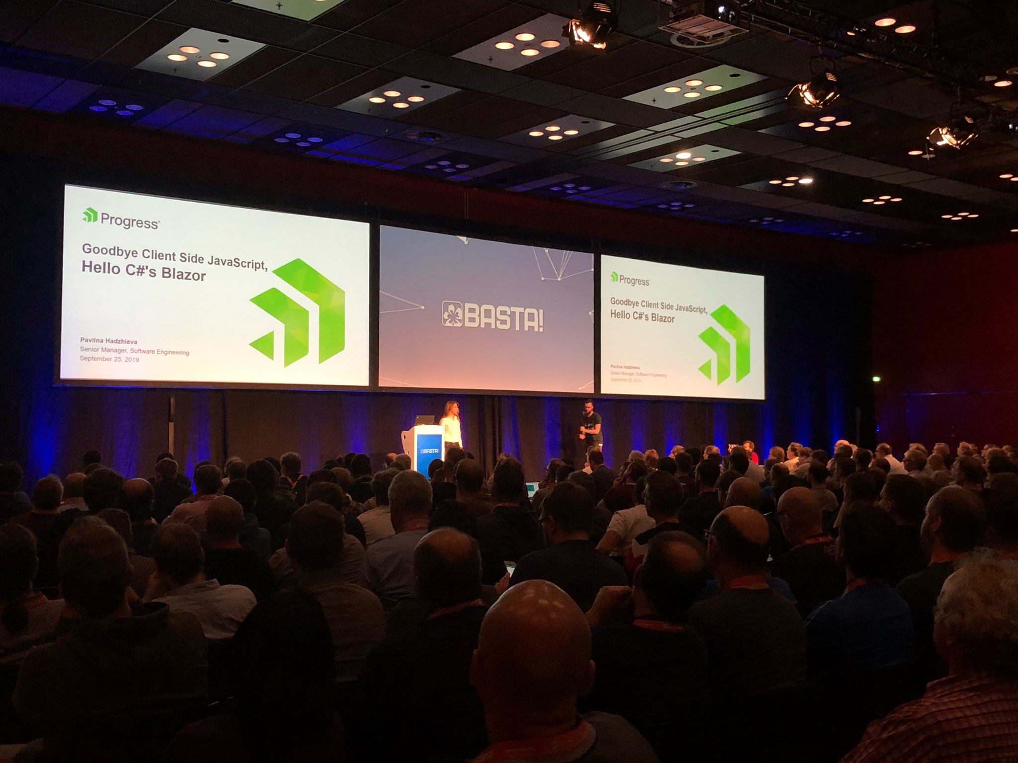 Pavlina Hadzhieva  Goodbye, Client-side JavaScript – Hello, Blazor.