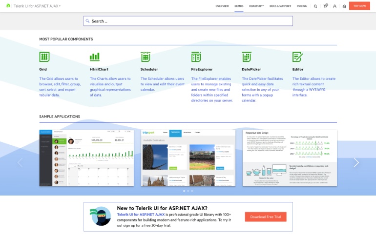 Telerik UI for Ajax Demos
