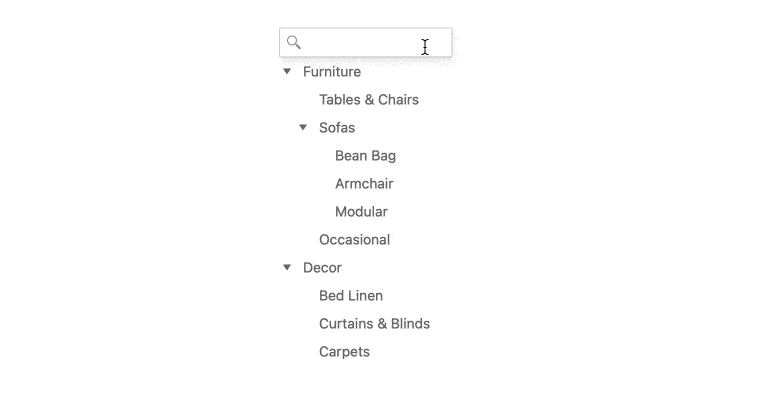 Angular TreeView - Search and Filter functionality