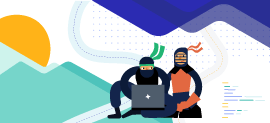 Infographic comparing two approaches for building web apps: building your own components and buying a third-party UI library