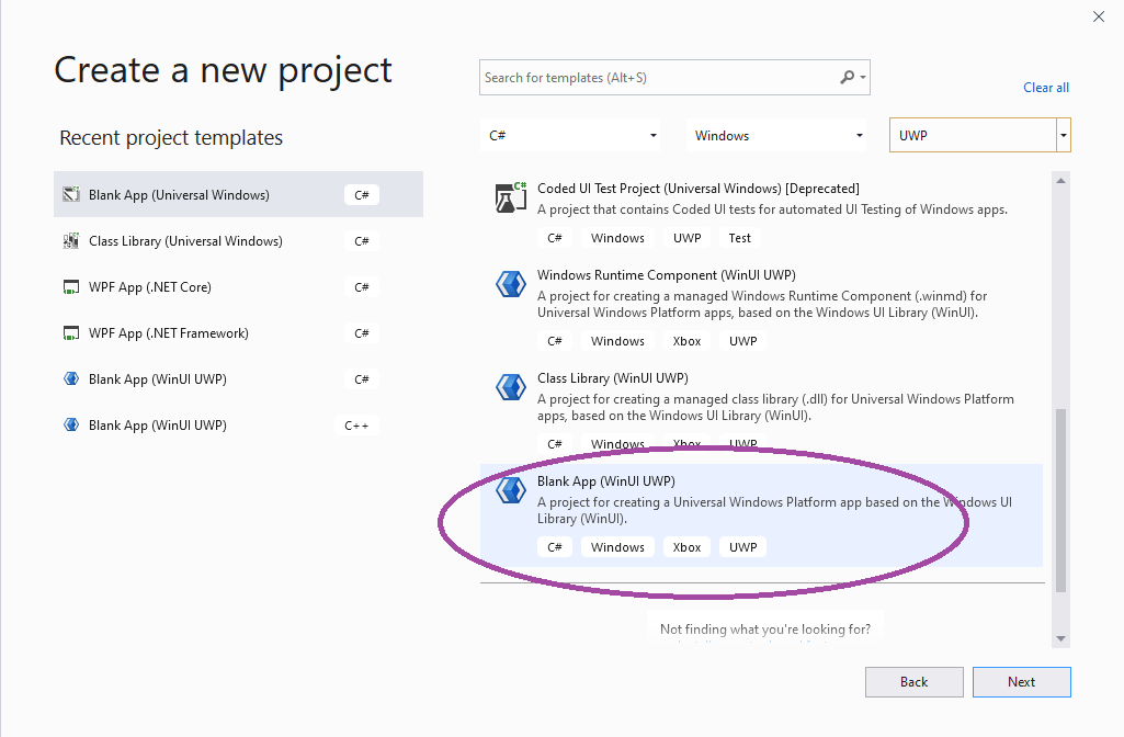 Creating WinUI 3.0 Project in WinUI
