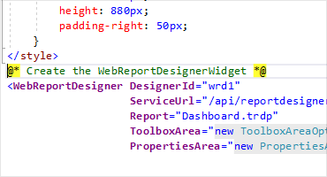 Blazor Report Designer 