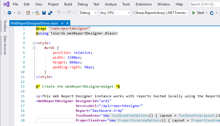 Telerik Reporting Blazor Report Designer Telerik Reporting Blazor Report Designer