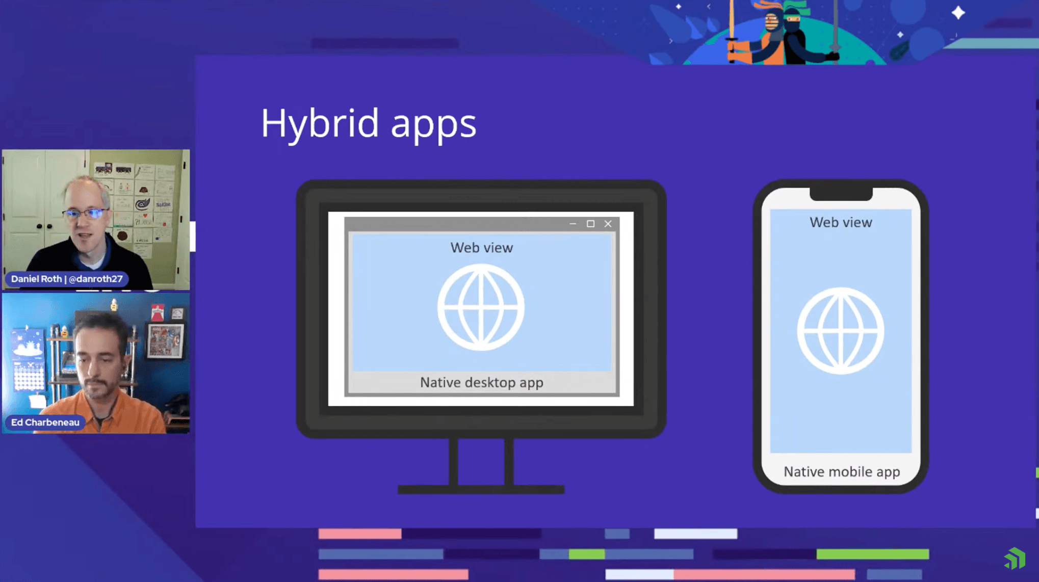 BlazorUpdate Blazor Update video screenshot with Daniel Roth and Ed Charbeneau