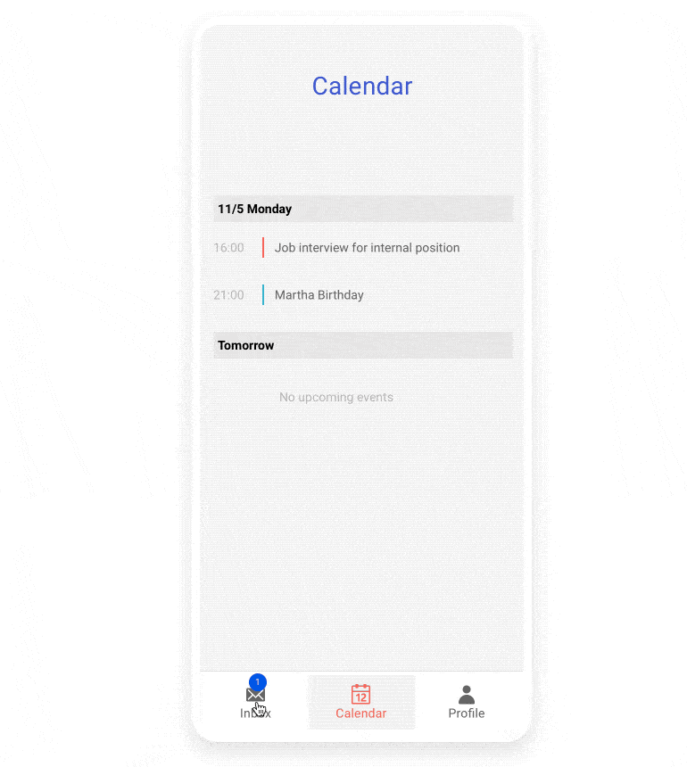 The Telerik UI for JSP Bottom Navigation 
