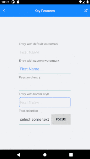 entry-password When we're on the First Name field, the keyboard shows entry suggestions. When we're on the password section, those entry suggestions go away.