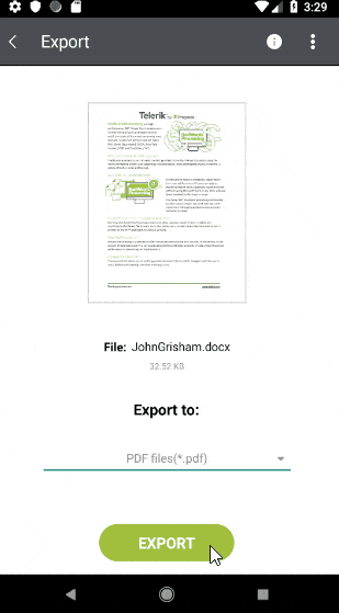 export documents