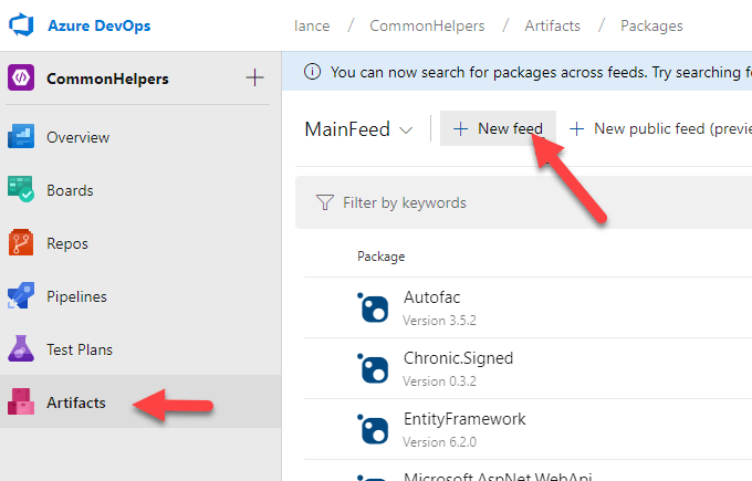 Artifacts Tab