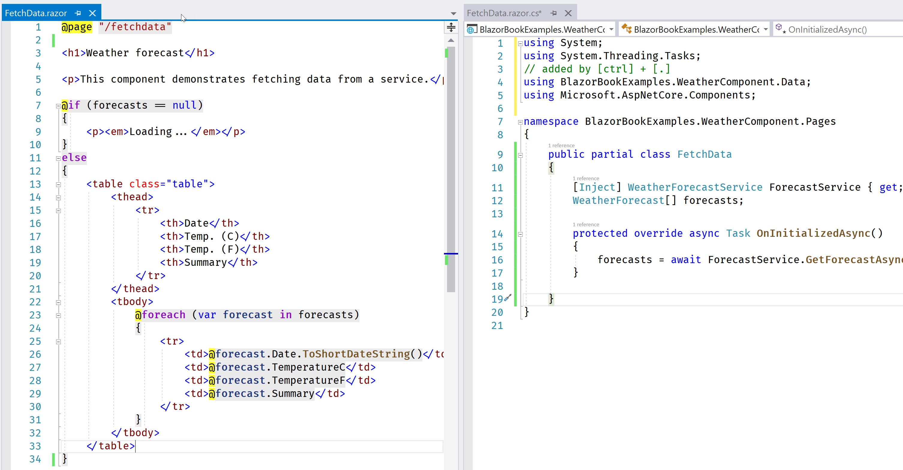 Using a CodeBehind Approach to Blazor Components
