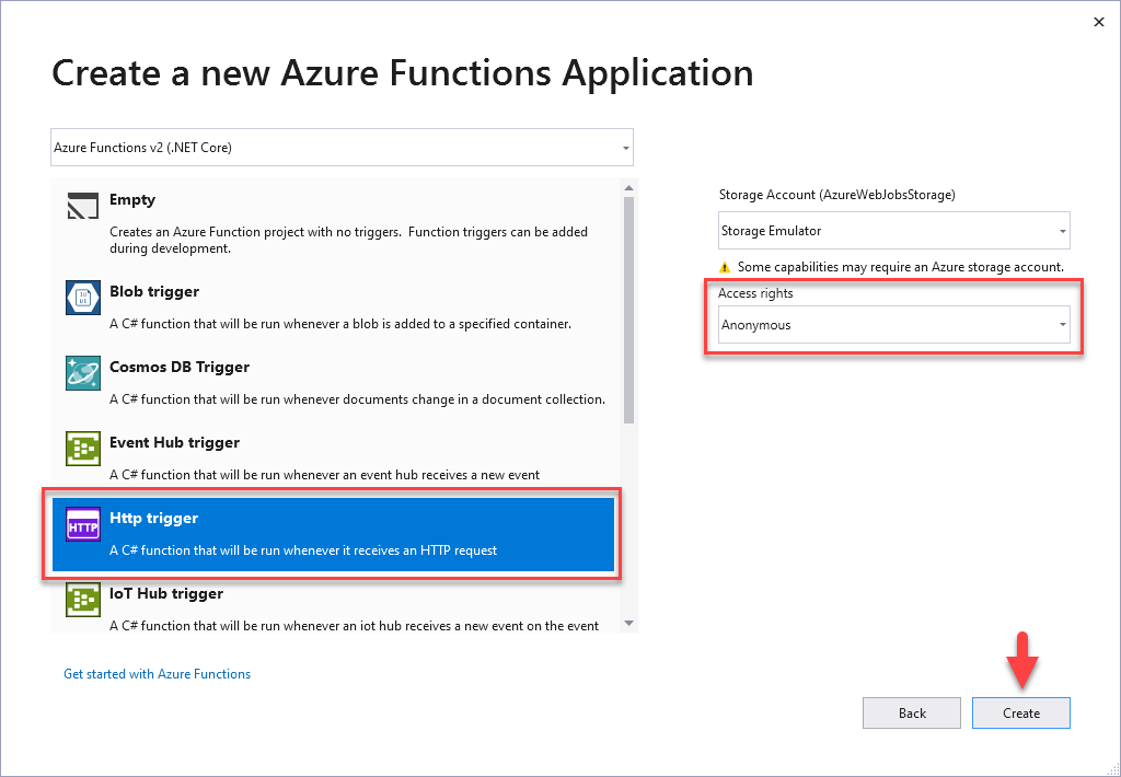 Functions settings