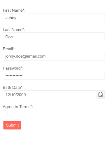 Telerik UI for Blazor Form Component Telerik UI for Blazor Form Component